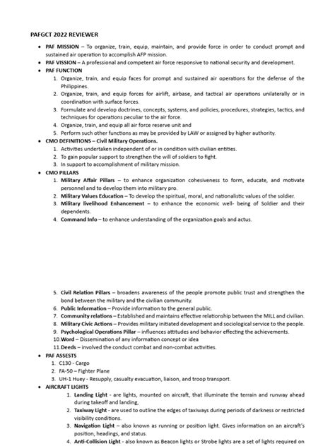 pafgct reviewer pdf free download